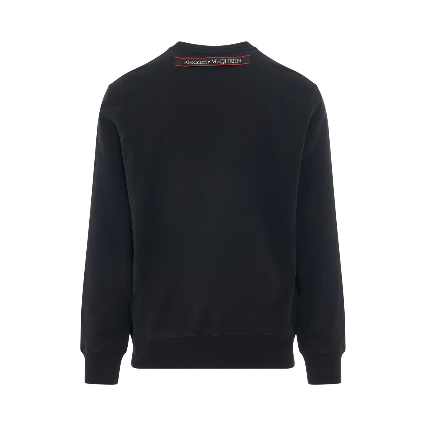 Logo Tape Detail Sweatshirt in Black/Mix