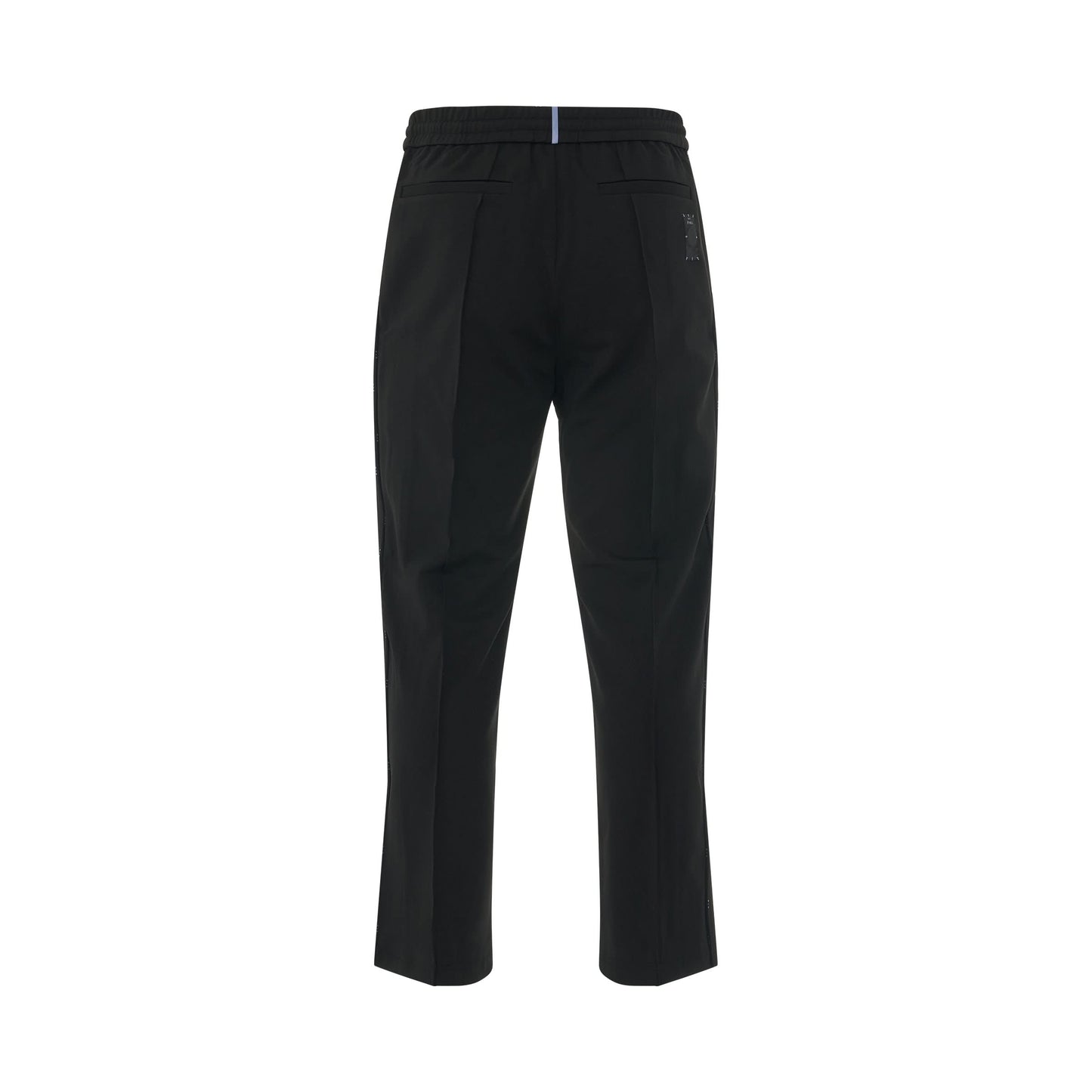 Elastic Waist Track Pants in Black