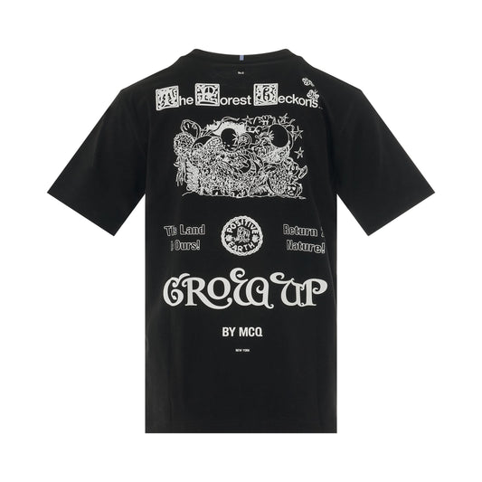 Grow Up Manifesto T-Shirt in Black