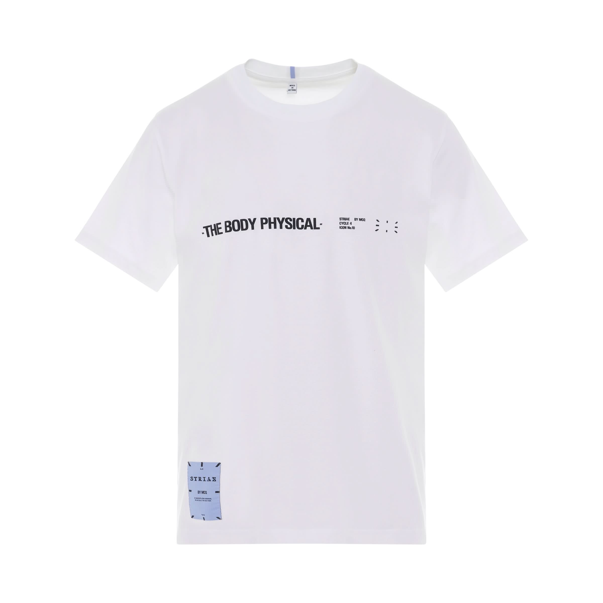 Striae Manifesto T-Shirt in White