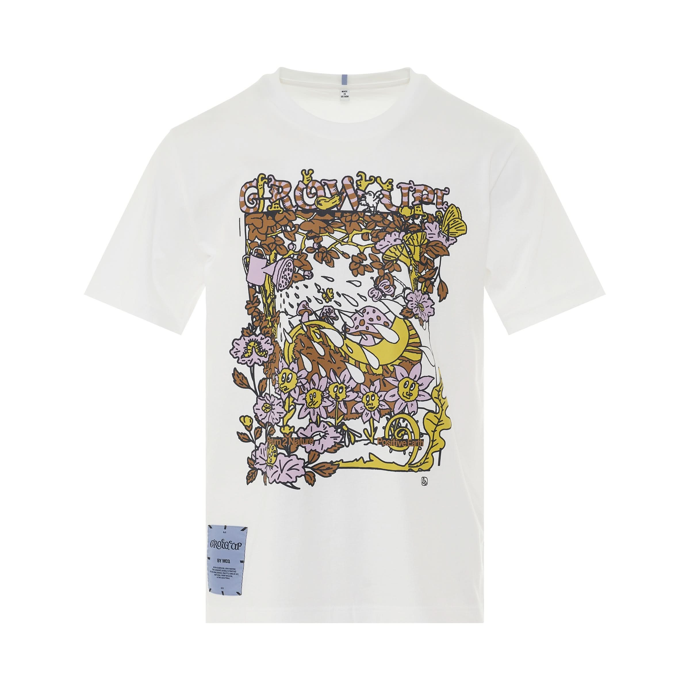 Forest Party Print T-Shirt in White