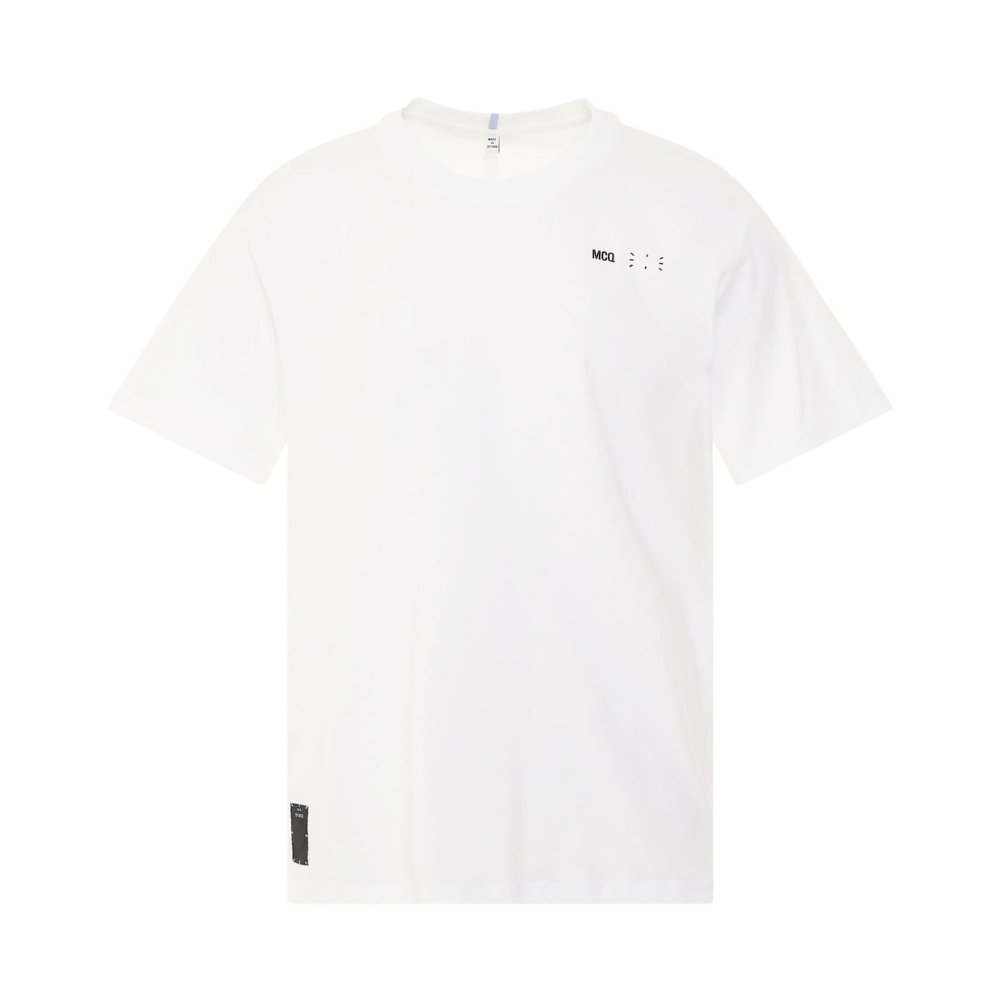 IC0 Embroidered Logo T-Shirt in Optic White