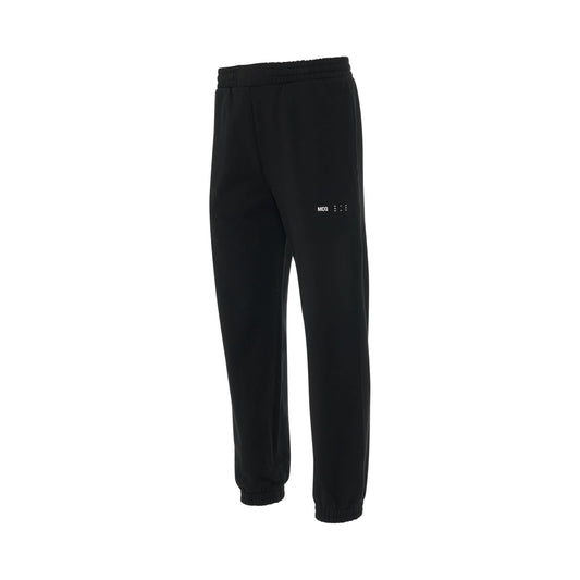 Logo Embroidered Track Pant in Black