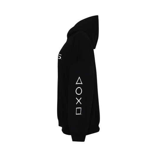 Playstation Boxy Hoodie in Black