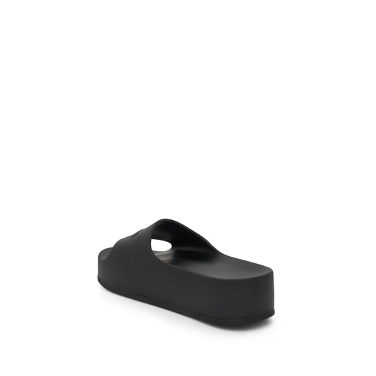 Chunky Slide Sandal in Black