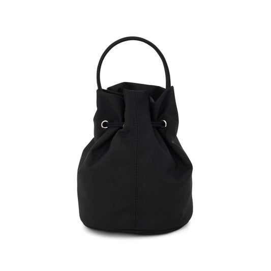 Wheel XS Drawstring Bucket Bag in Black