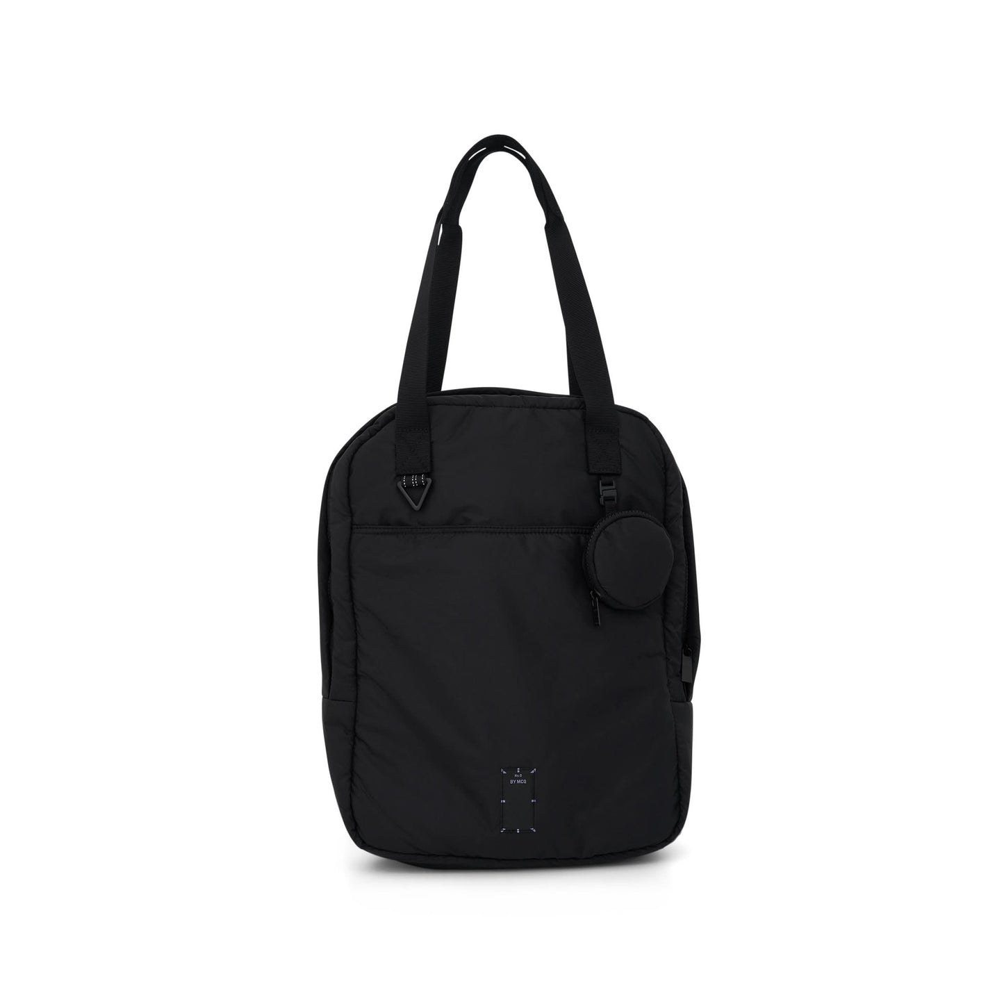 Ripstop Backpack with Logo Patch in Black