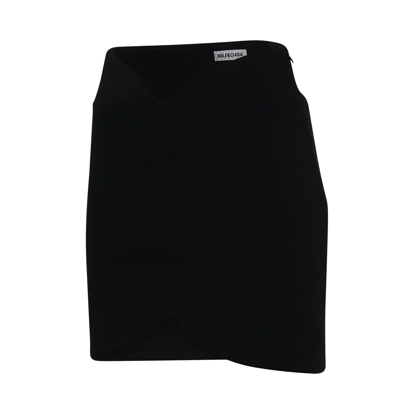 Circle Mini Skirt in Black