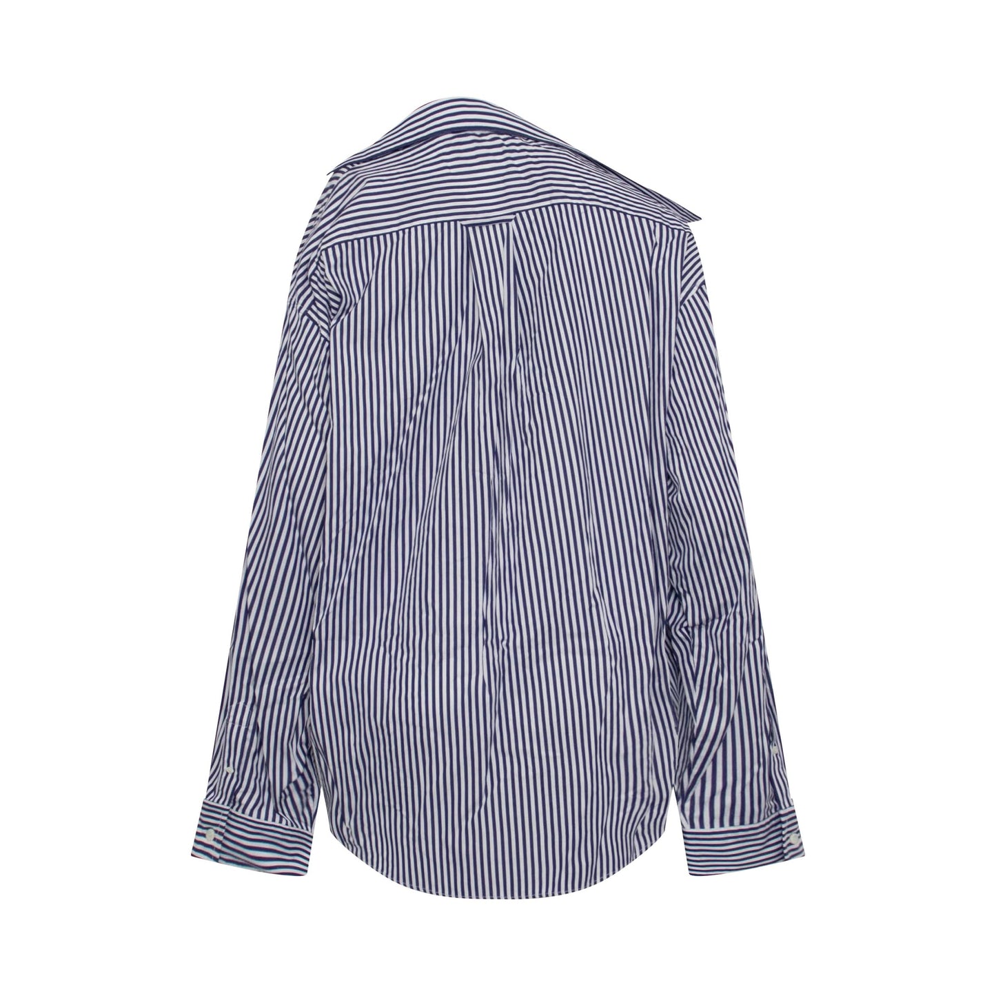 Twisted Stripe Shirt in Navy