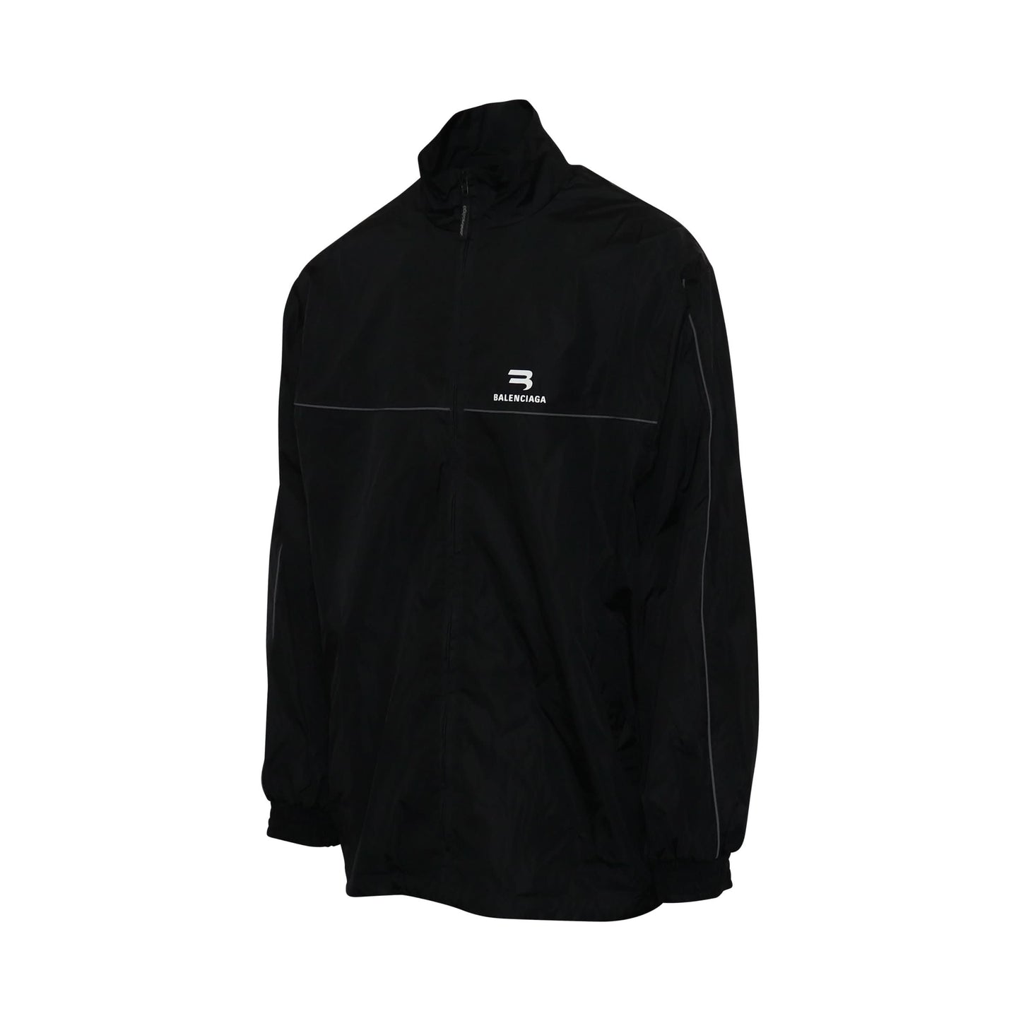 Logo Tracksuit Jacket in Black