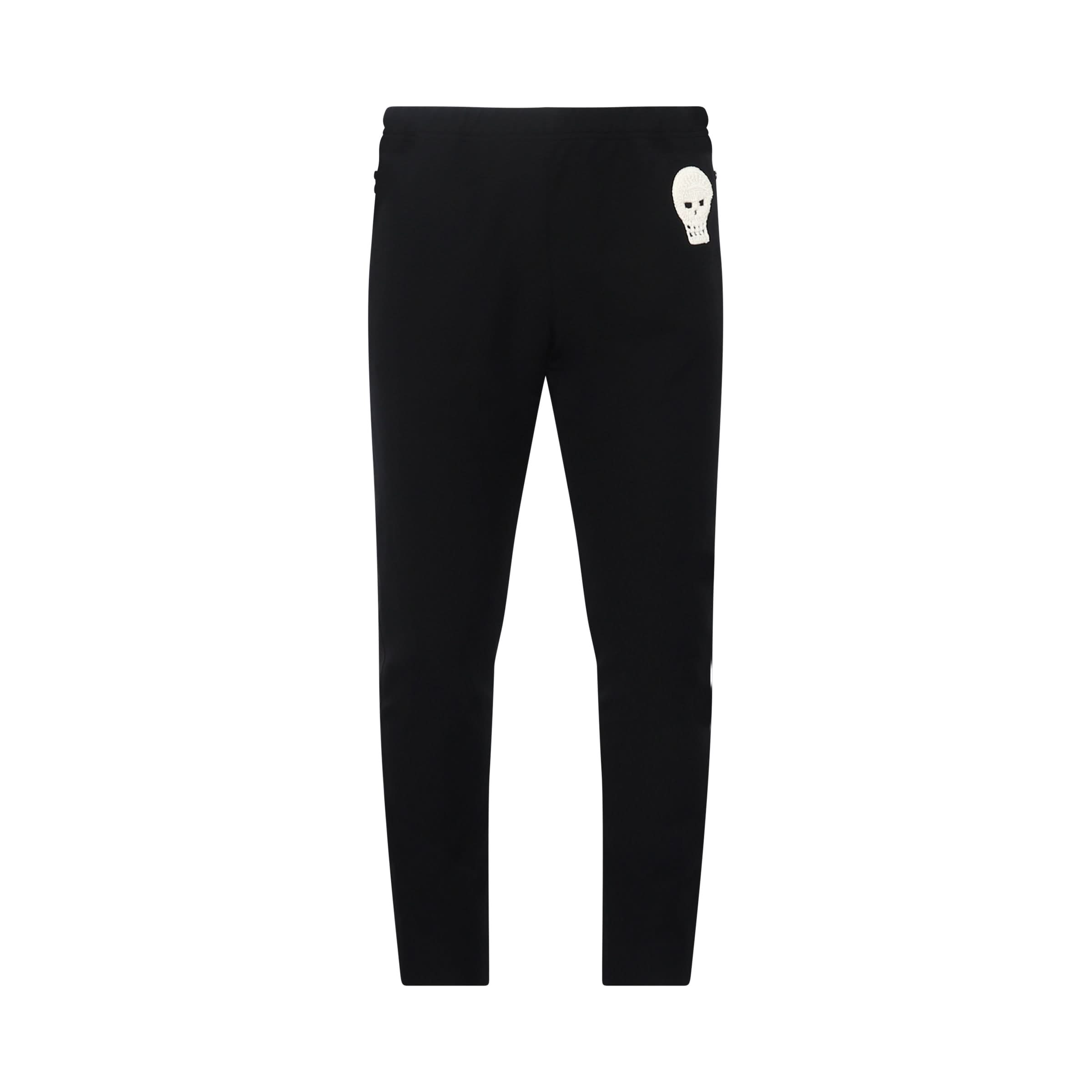 Skull Slim Jogger Pants in Black