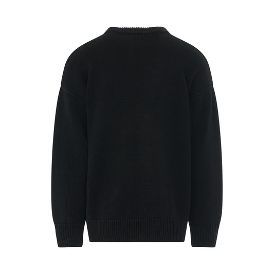 College Knitwear in Black