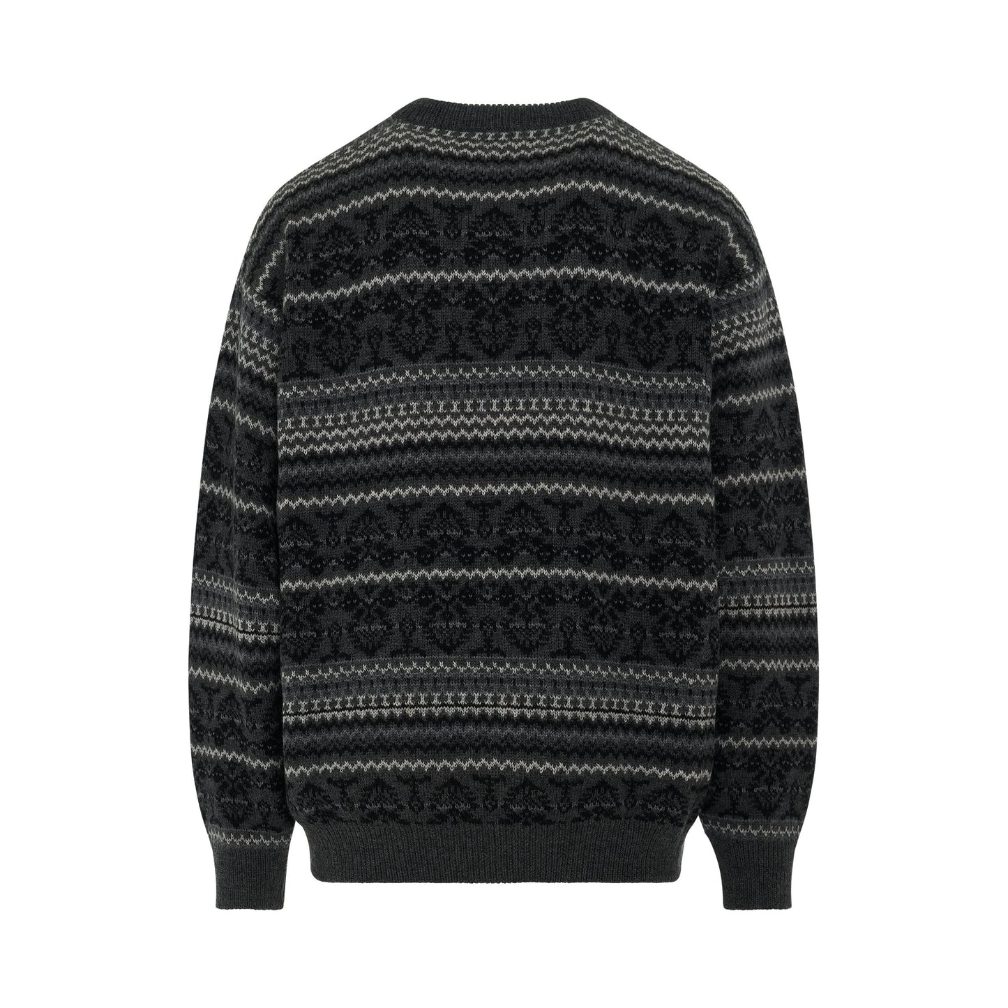 Fairisle Jacquard Knitwear in Grey