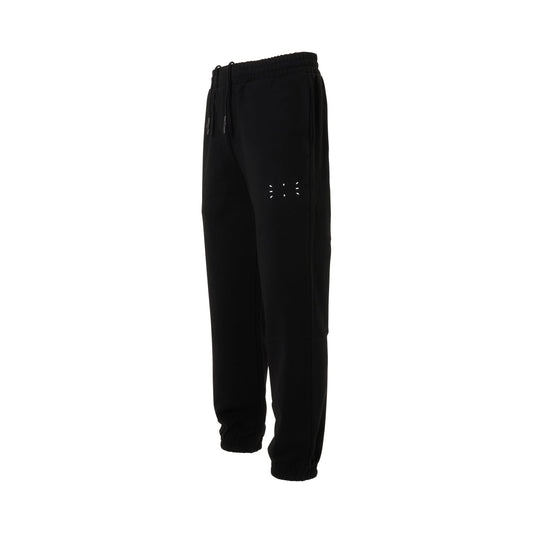 Icon Logo Patch Sweatpants in Black