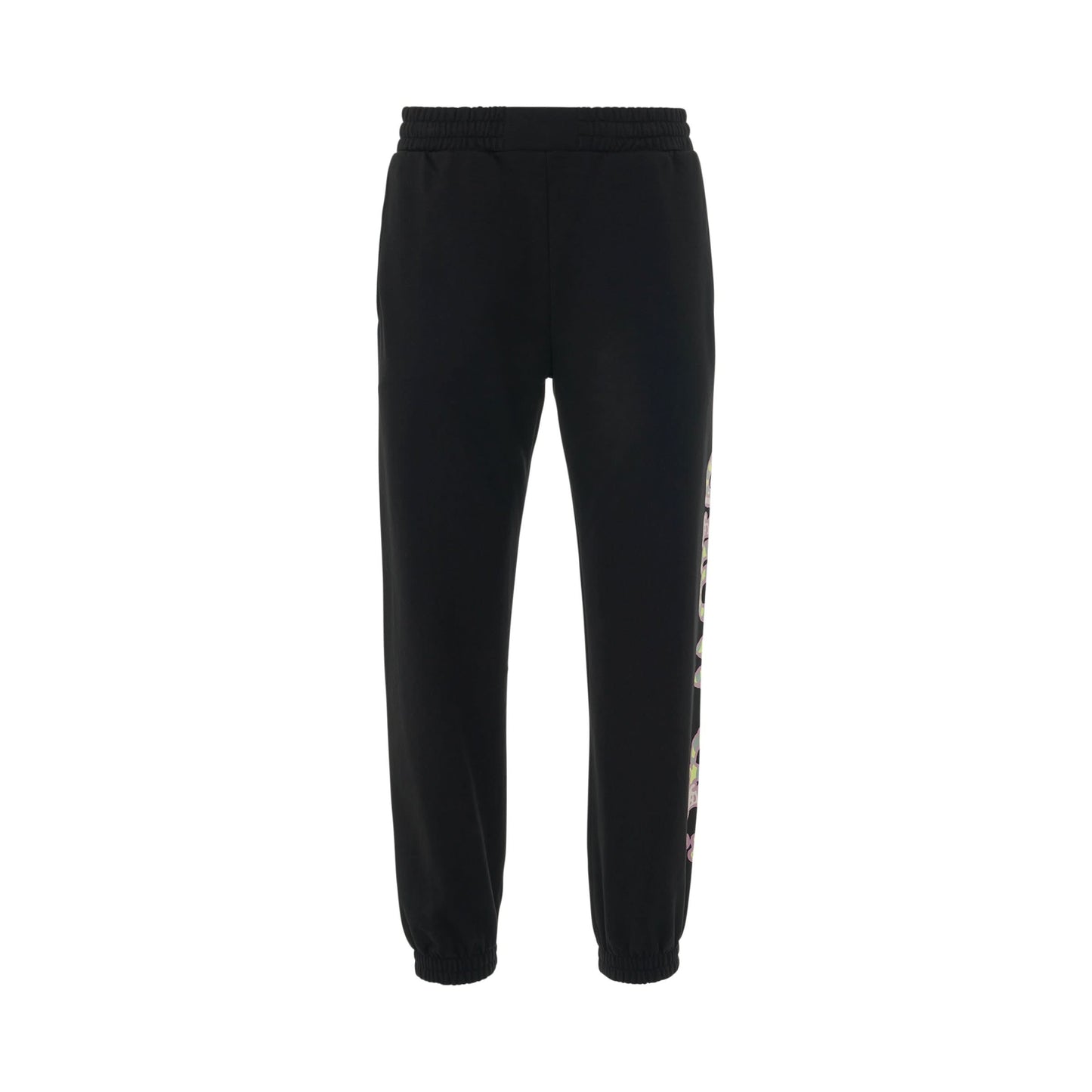 Forest Party Dart Print Sweatpants in Black