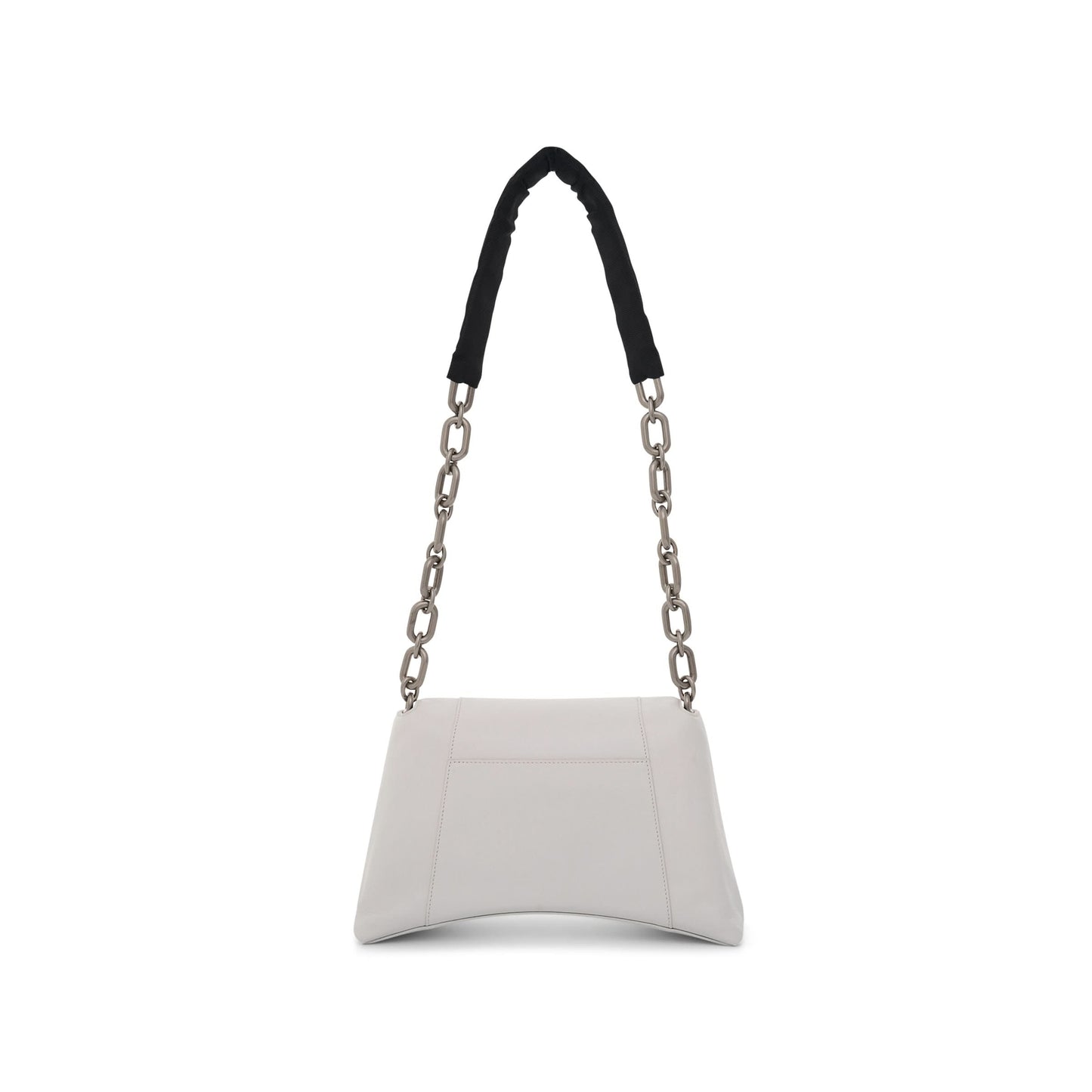 Downtown Small Shoulder Bag with Chain in White