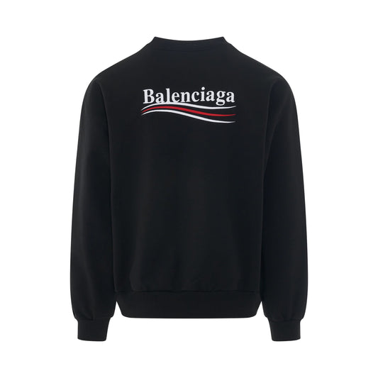 Political Campaign Sweatshirt in Black/White