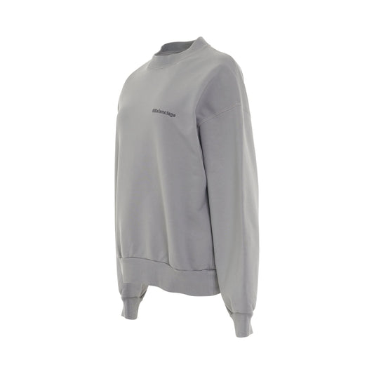 BB Corp Stonewash Regular Crewneck Sweater in Grey/Dark Grey