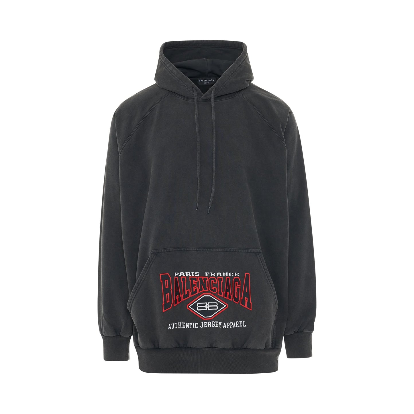 B Authentic Fleece Oversized Hoodie in Black