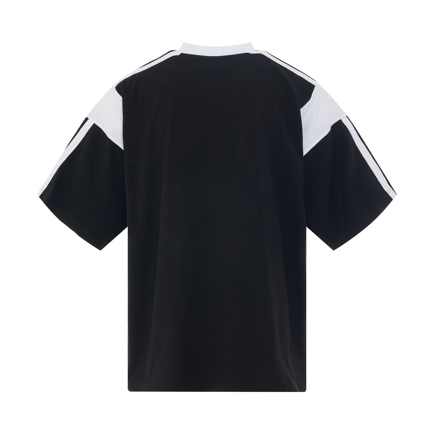 Logo Sporty Boxy T-Shirt in Black/White