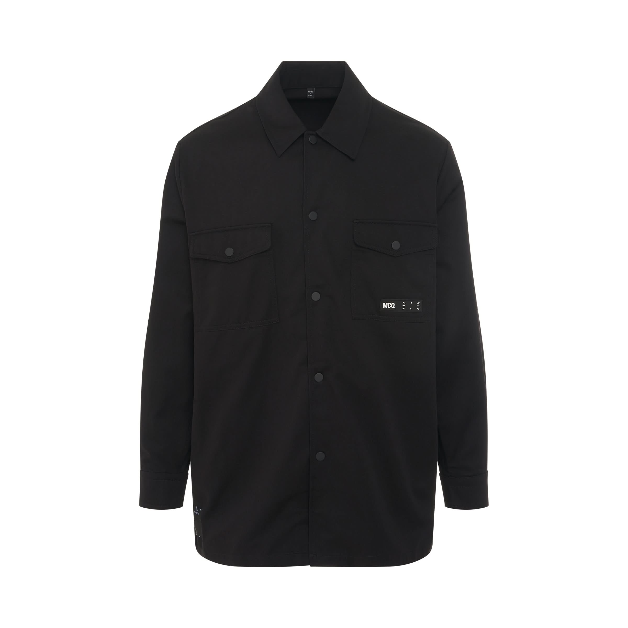 IC0 Logo Overshirt in Black