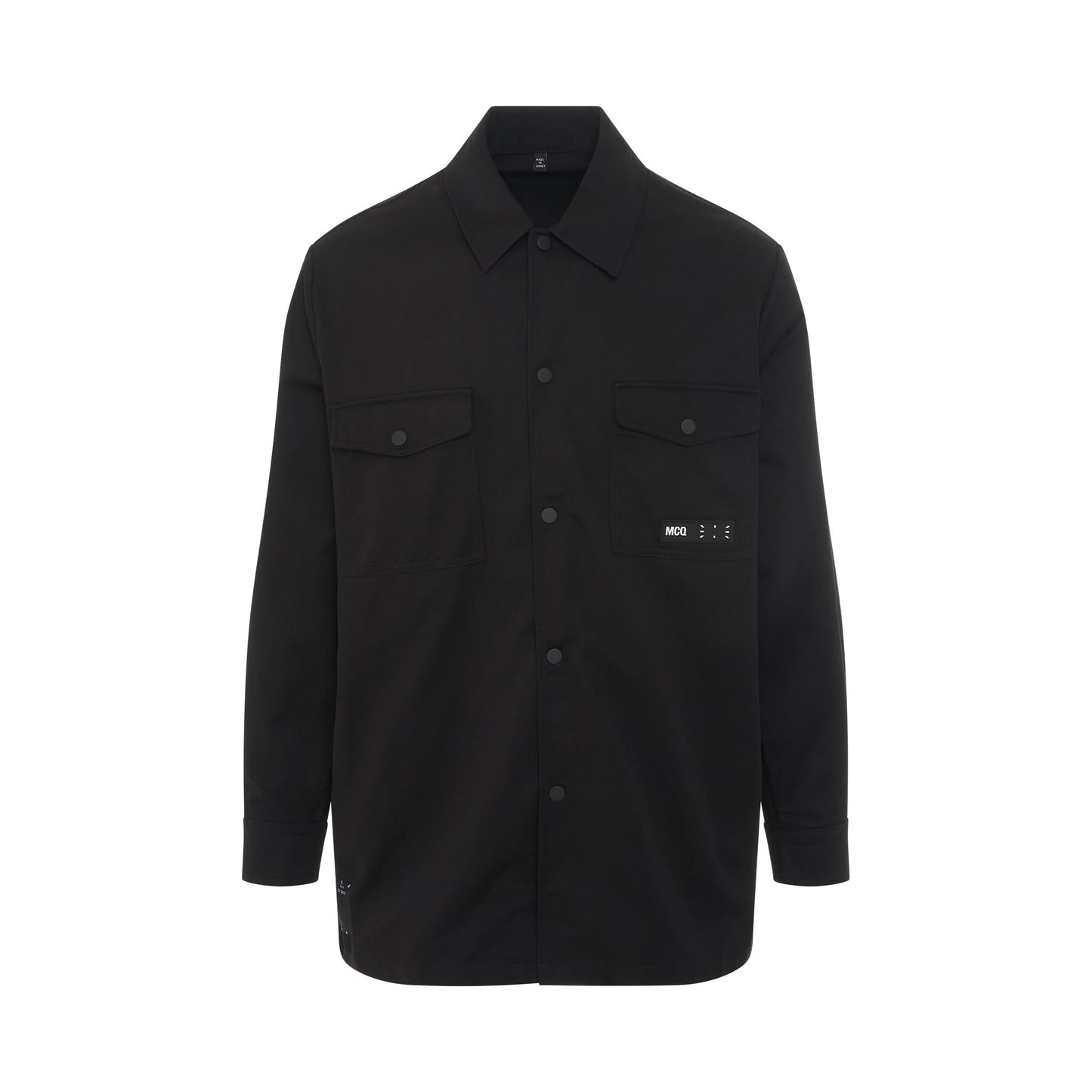 IC0 Logo Overshirt in Black