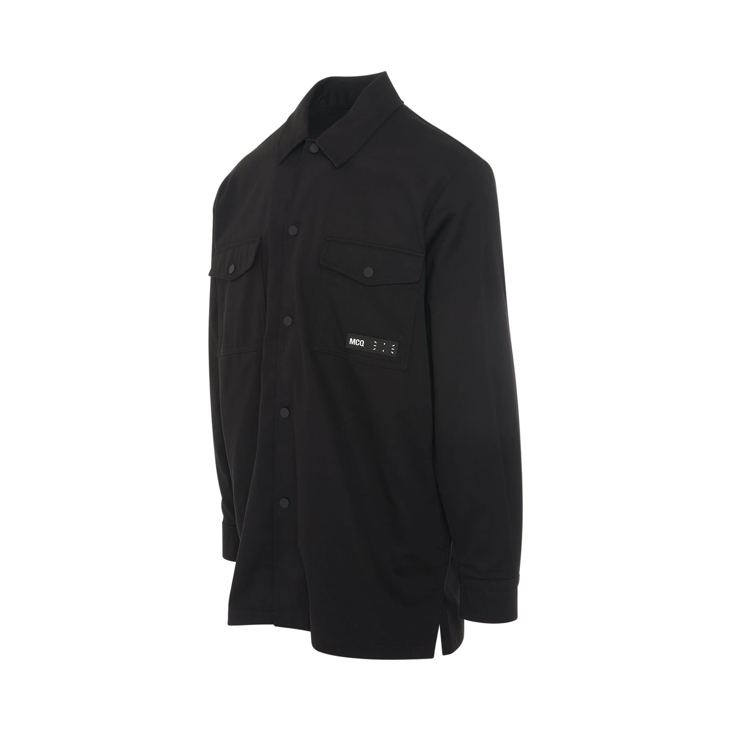 IC0 Logo Overshirt in Black