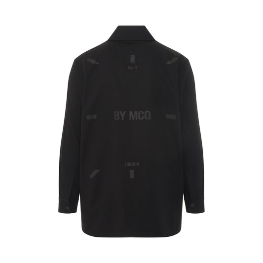 IC0 Logo Overshirt in Black