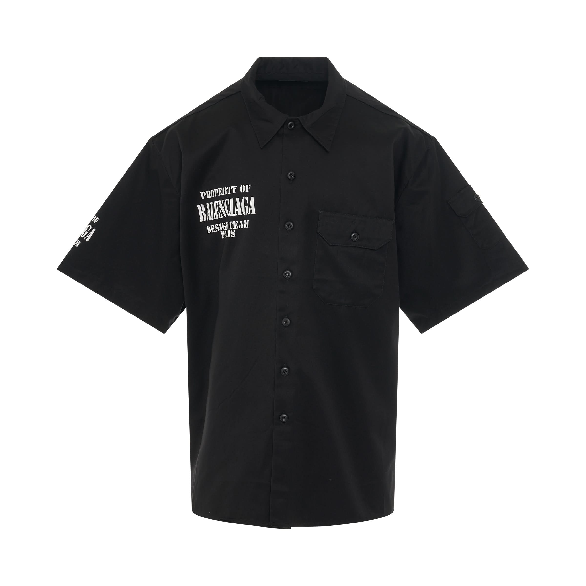 Property Pocket Short Sleeve Shirt in Black