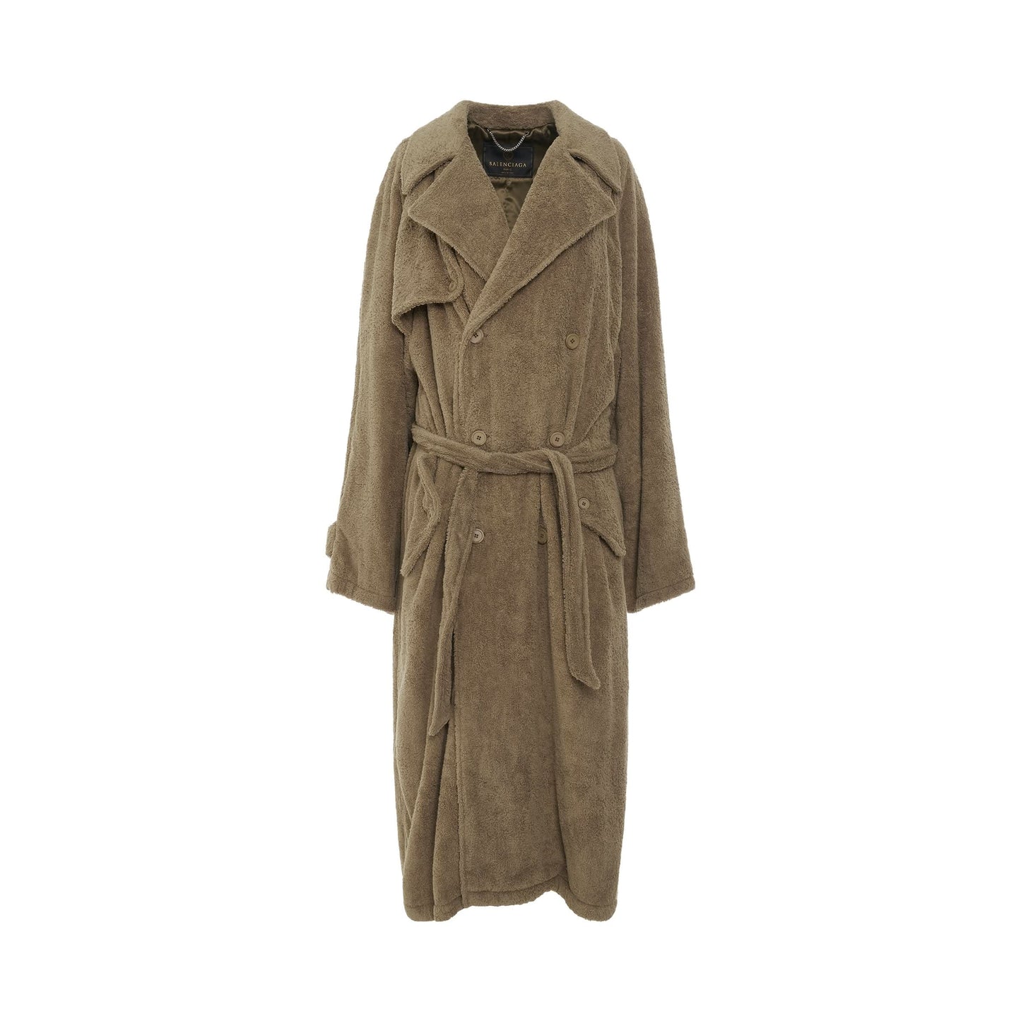 Towel Trench Coat in Dune