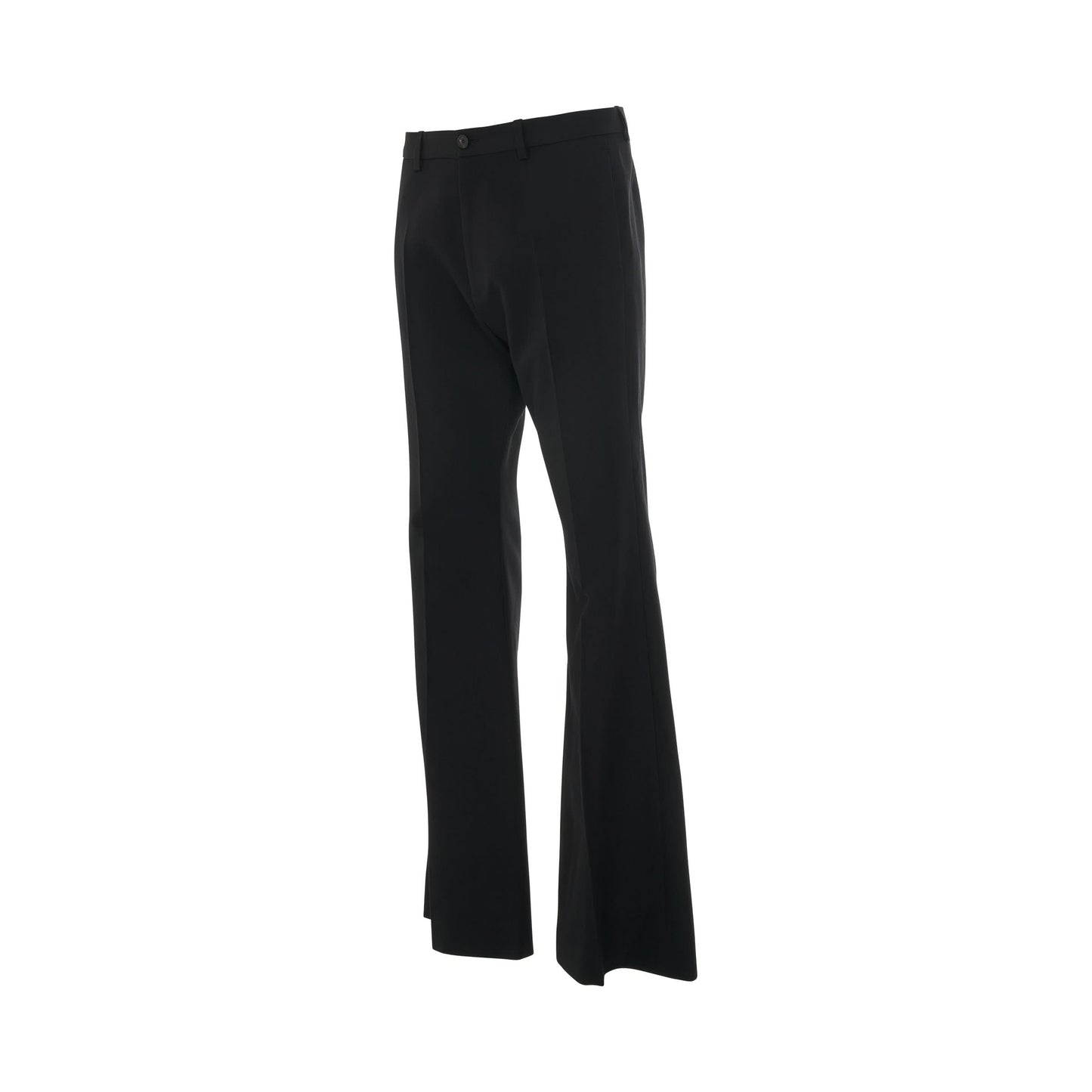 Tailored Flared Trousers in Black