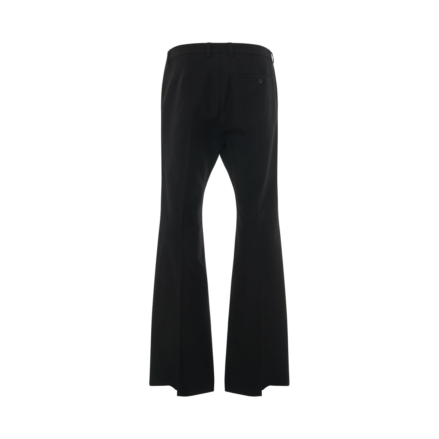 Tailored Flared Trousers in Black