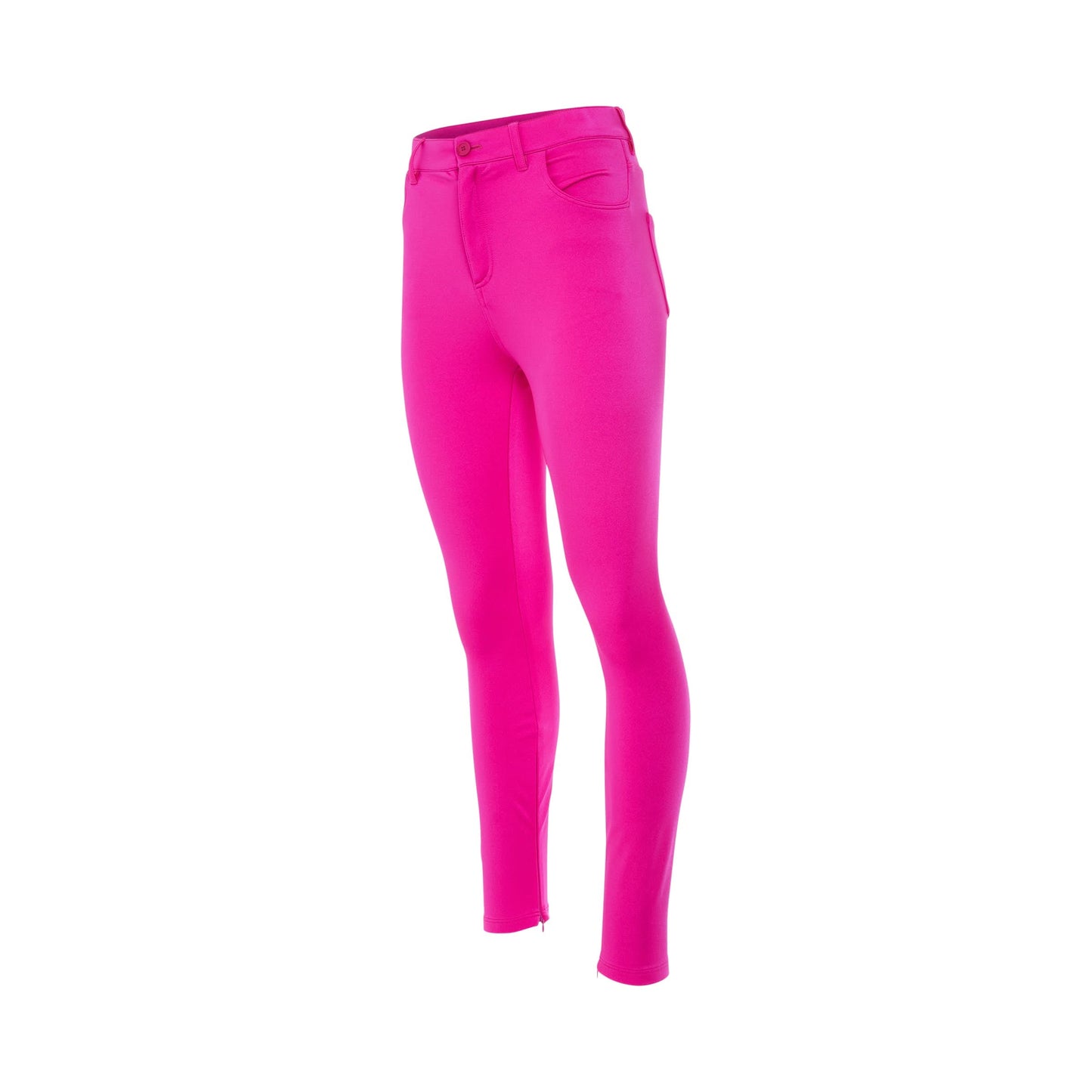 Stretch Bonded Spandex Leggings in Lipstick Pink