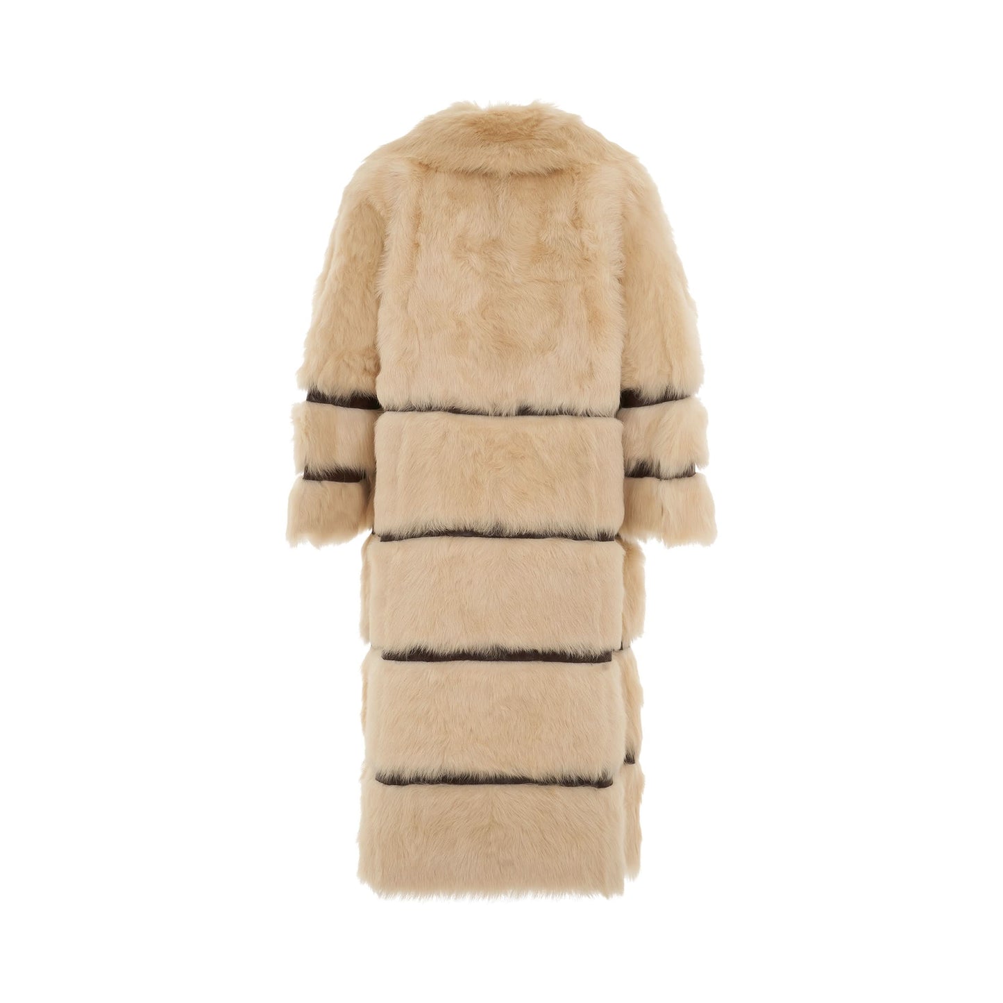 Ada Shearling Coat in Cream