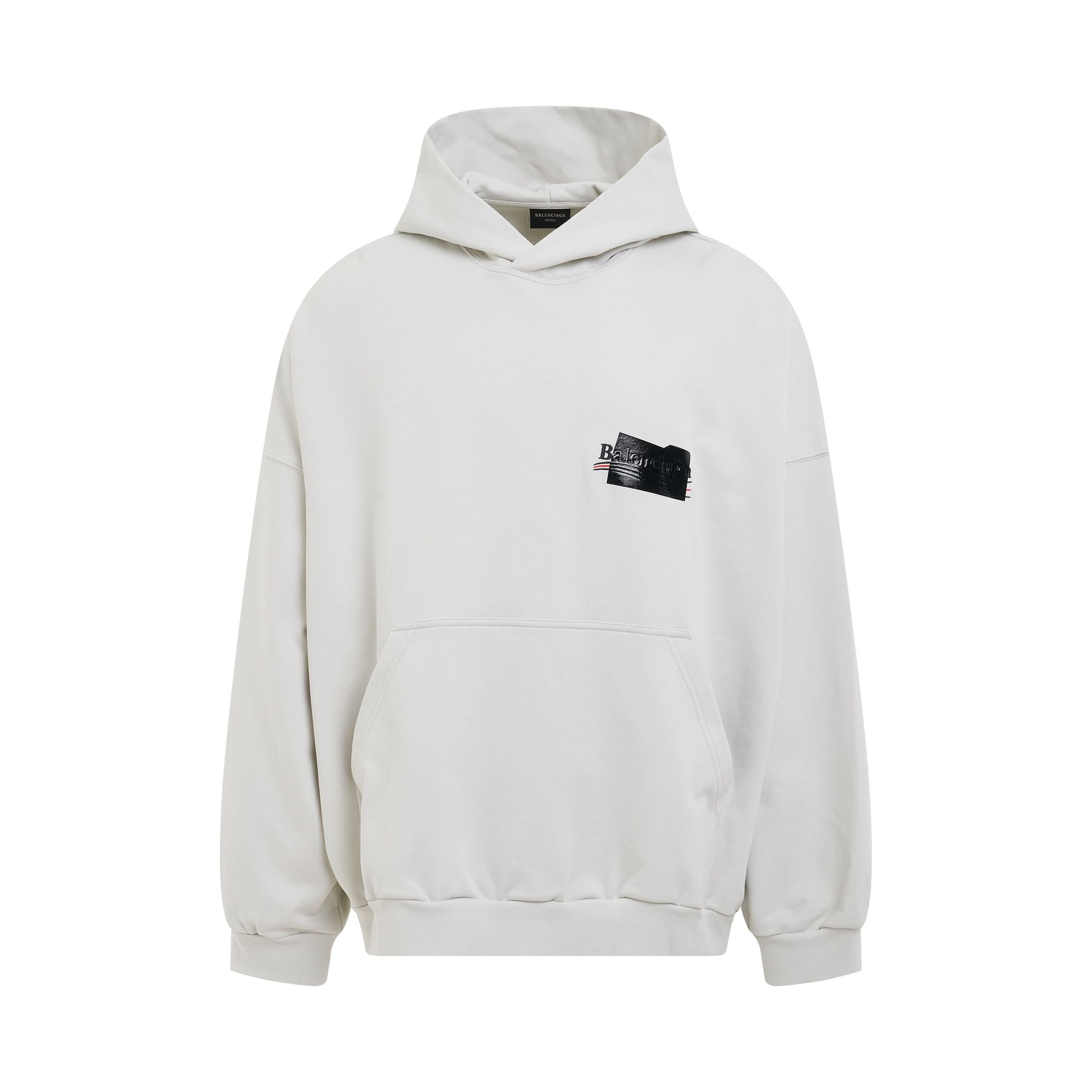 Gaffer Oversized Hoodie in Ecru/Black/Red