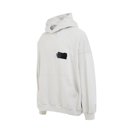 Gaffer Oversized Hoodie in Ecru/Black/Red