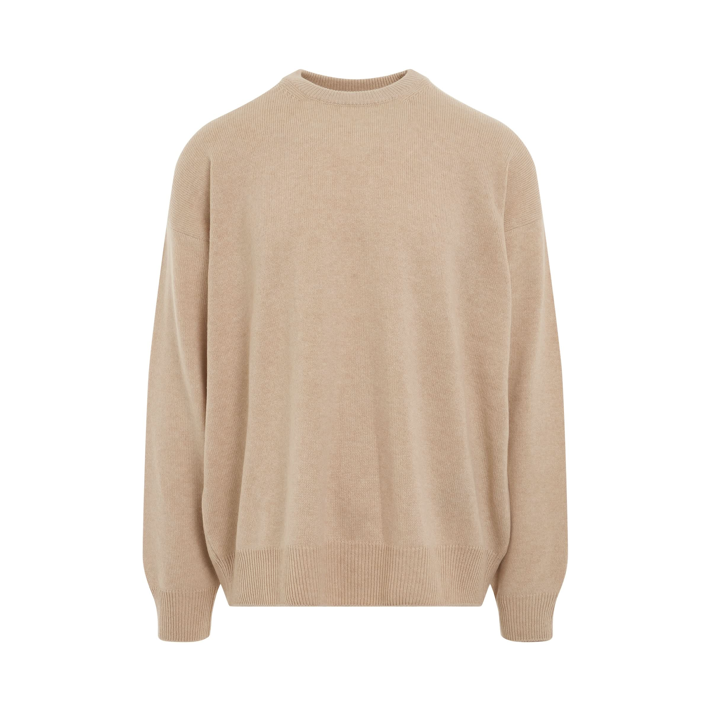 Logo Sweater in Beige