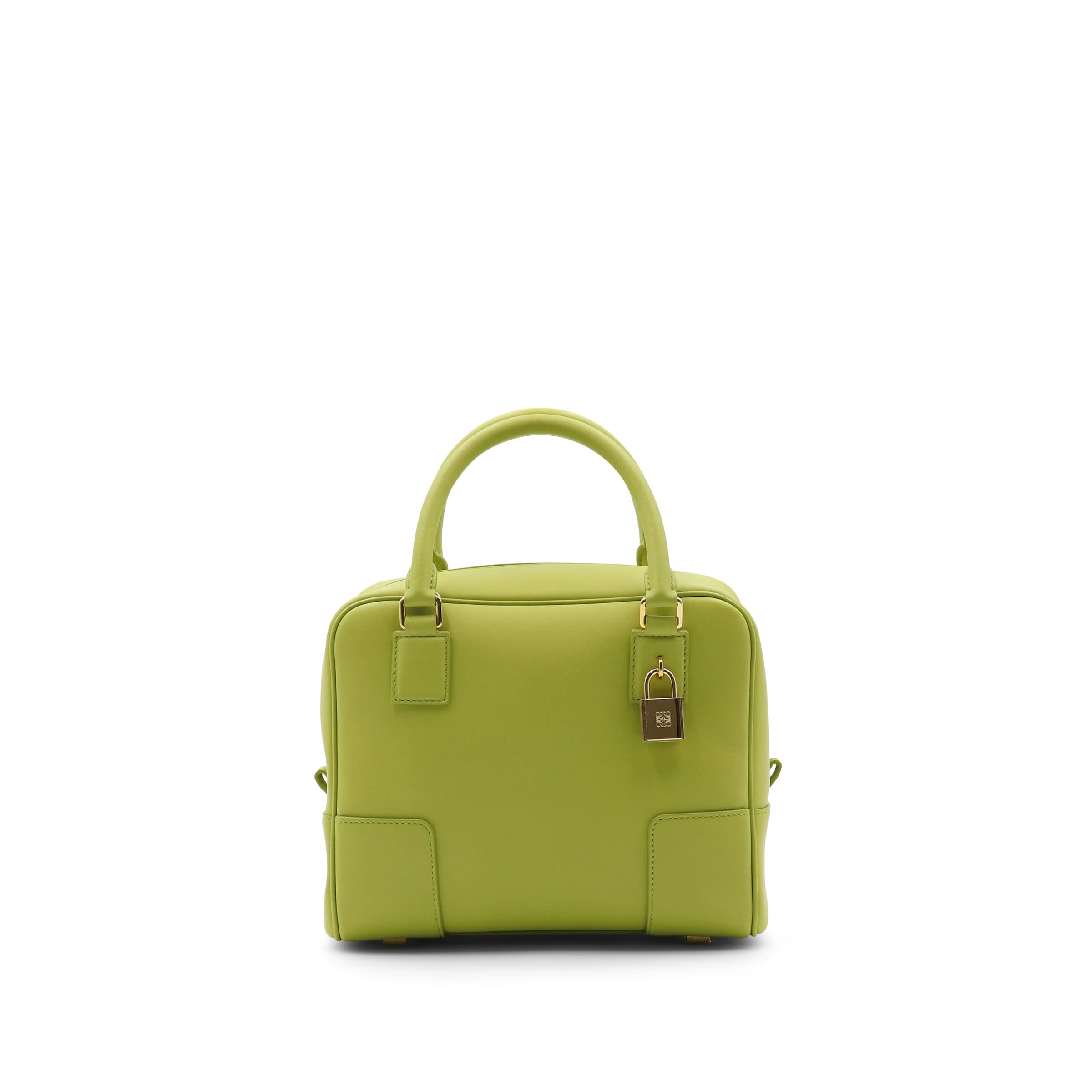 Amazona 19 Bag in Nappa Calfskin in Lime Yellow