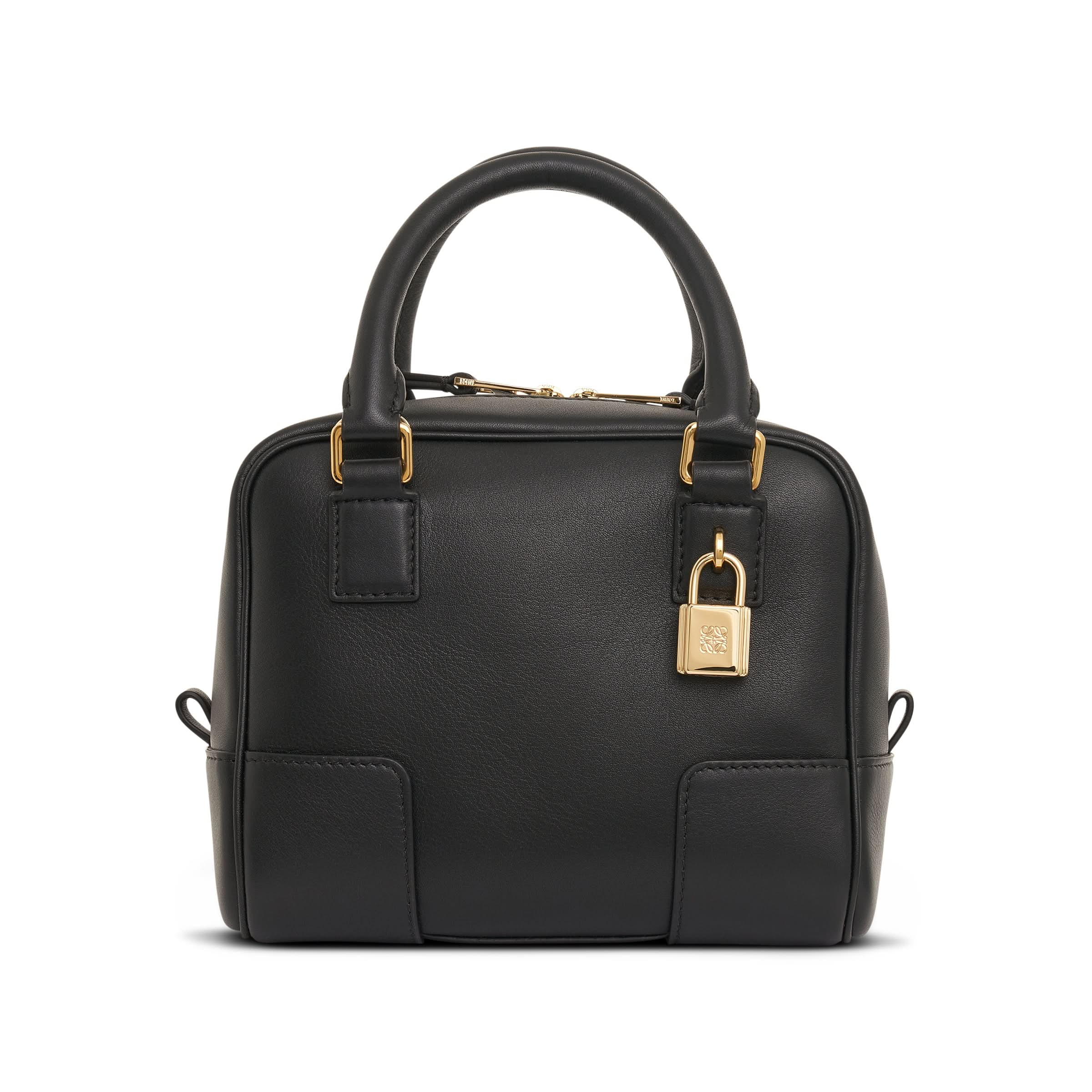 Amazona 16 Square Bag in Nappa Calfskin in Black