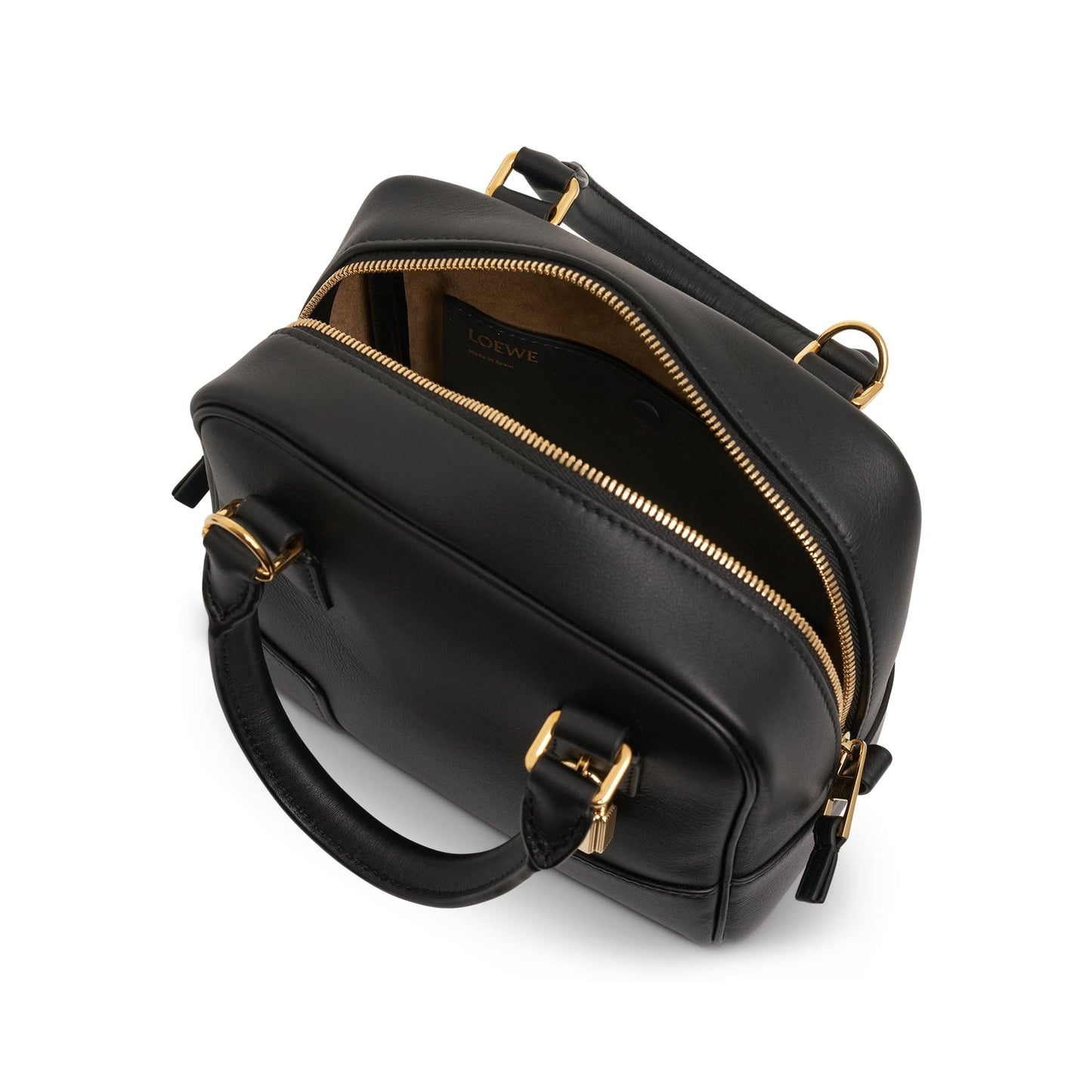 Amazona 16 Square Bag in Nappa Calfskin in Black