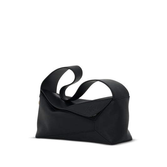 Puzzle Hobo Bag in Nappa Calfskin in Black