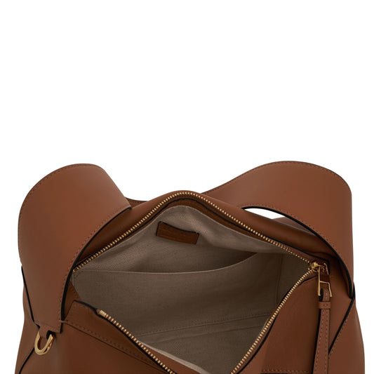 Puzzle Hobo Bag in Nappa Calfskin in Warm Dessert