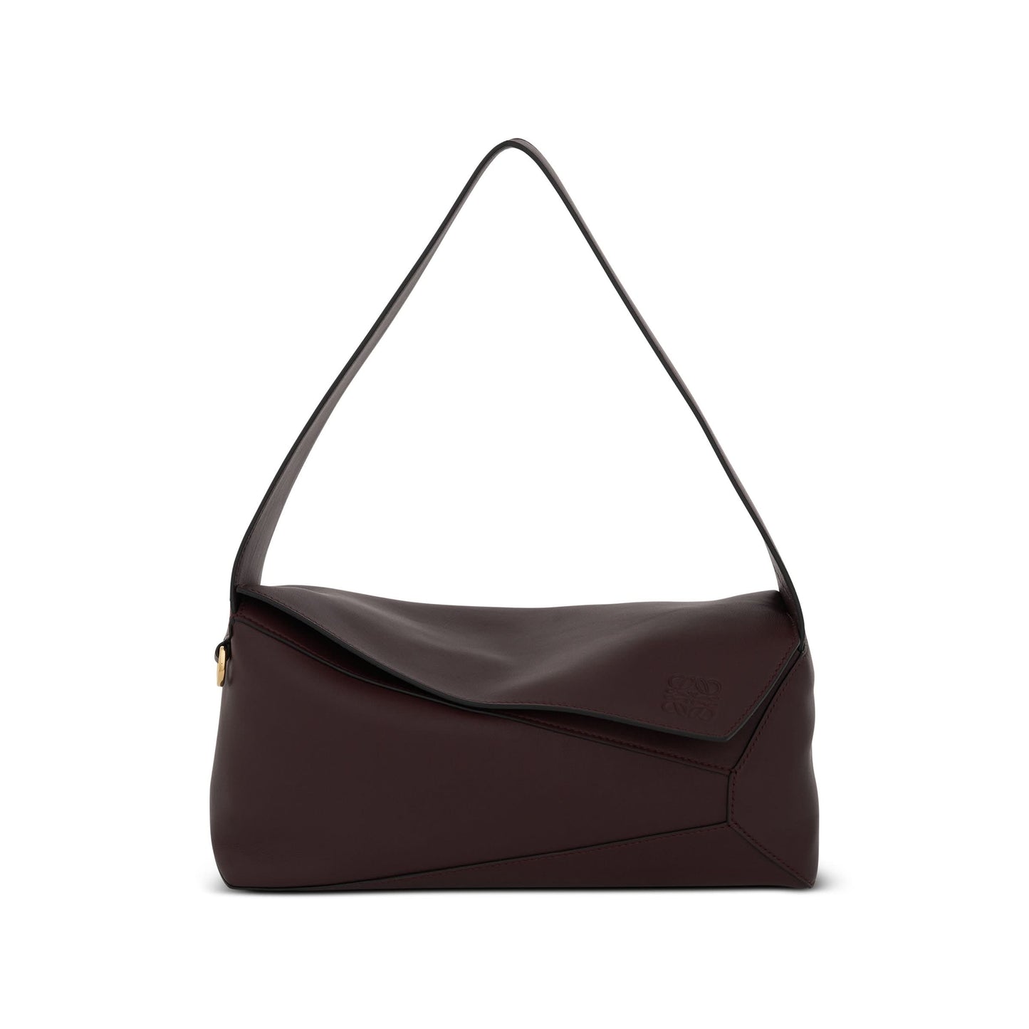 Puzzle Hobo Bag in Nappa Calfskin in Prune