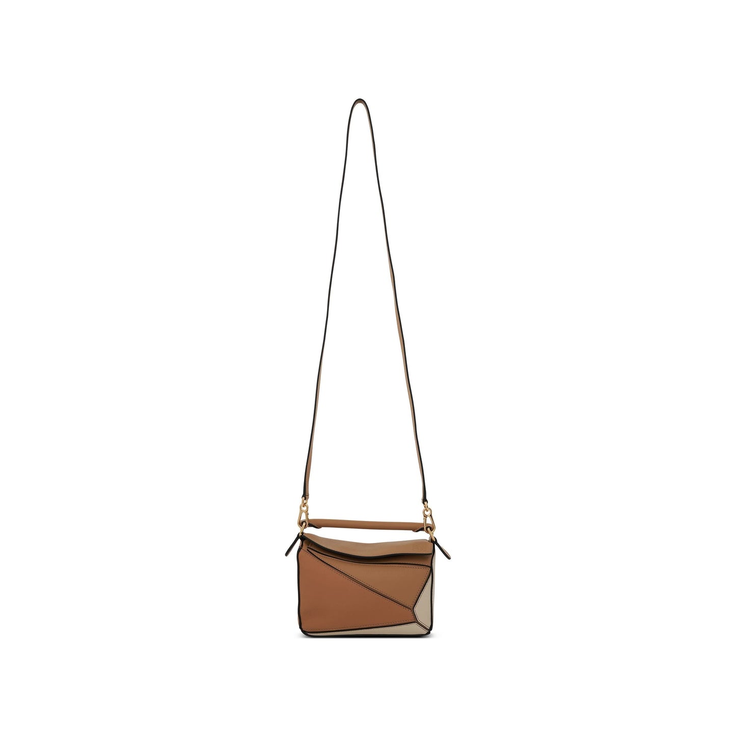 Mini Puzzle Bag in Classic Calfskin in Dune/Warm Desert