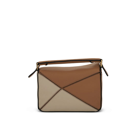 Mini Puzzle Bag in Classic Calfskin in Dune/Warm Desert