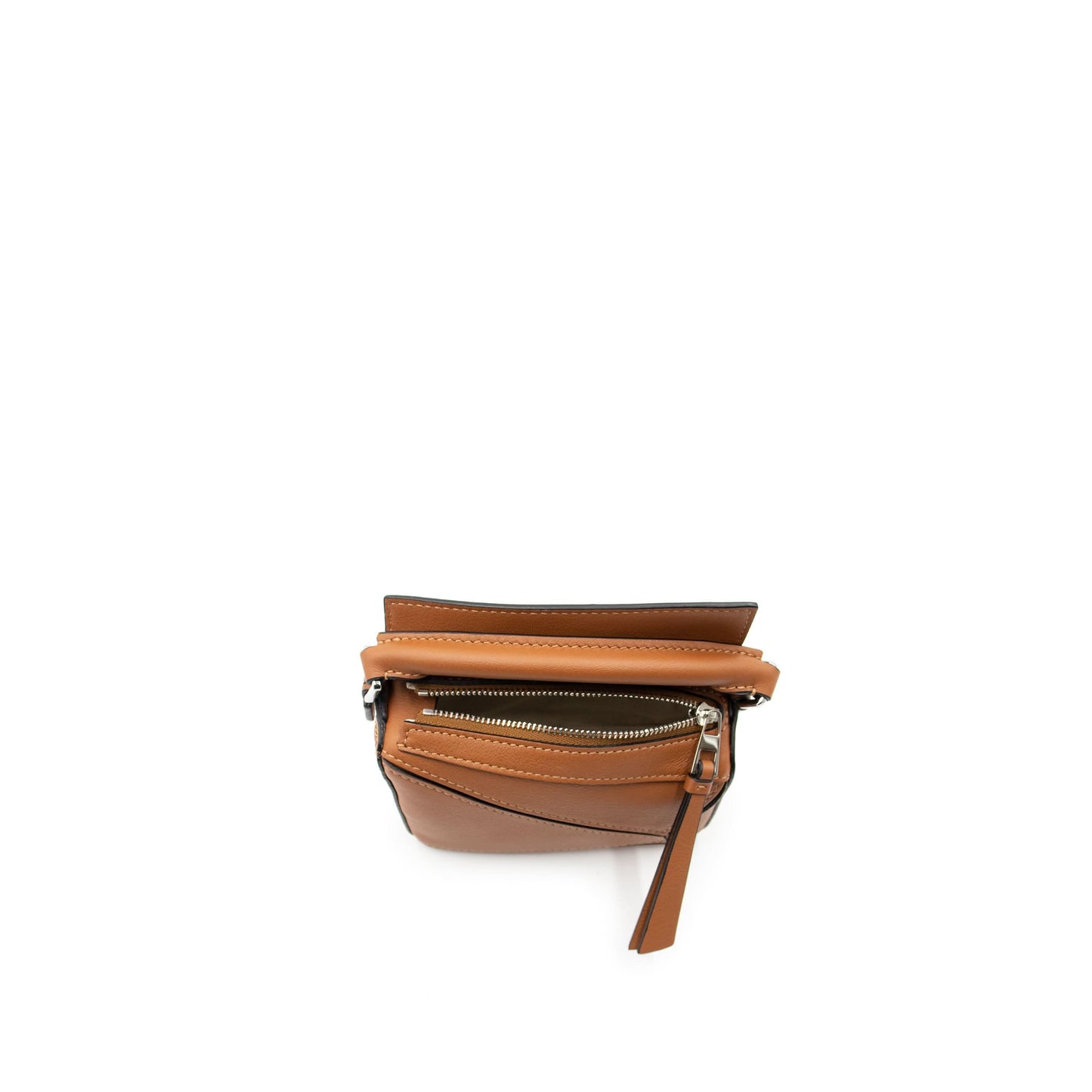 Nano Puzzle Bag in Classic Calfskin in Tan