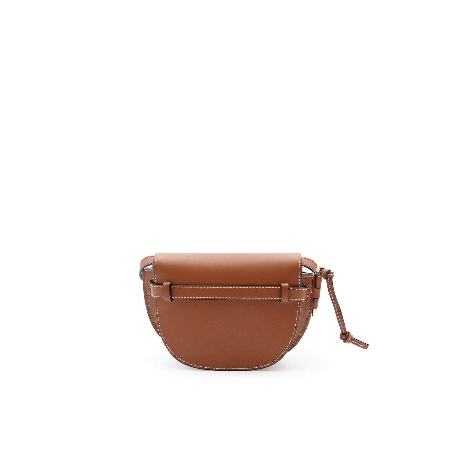 Mini Gate Dual Bag in Soft Calfskin in Rust Color