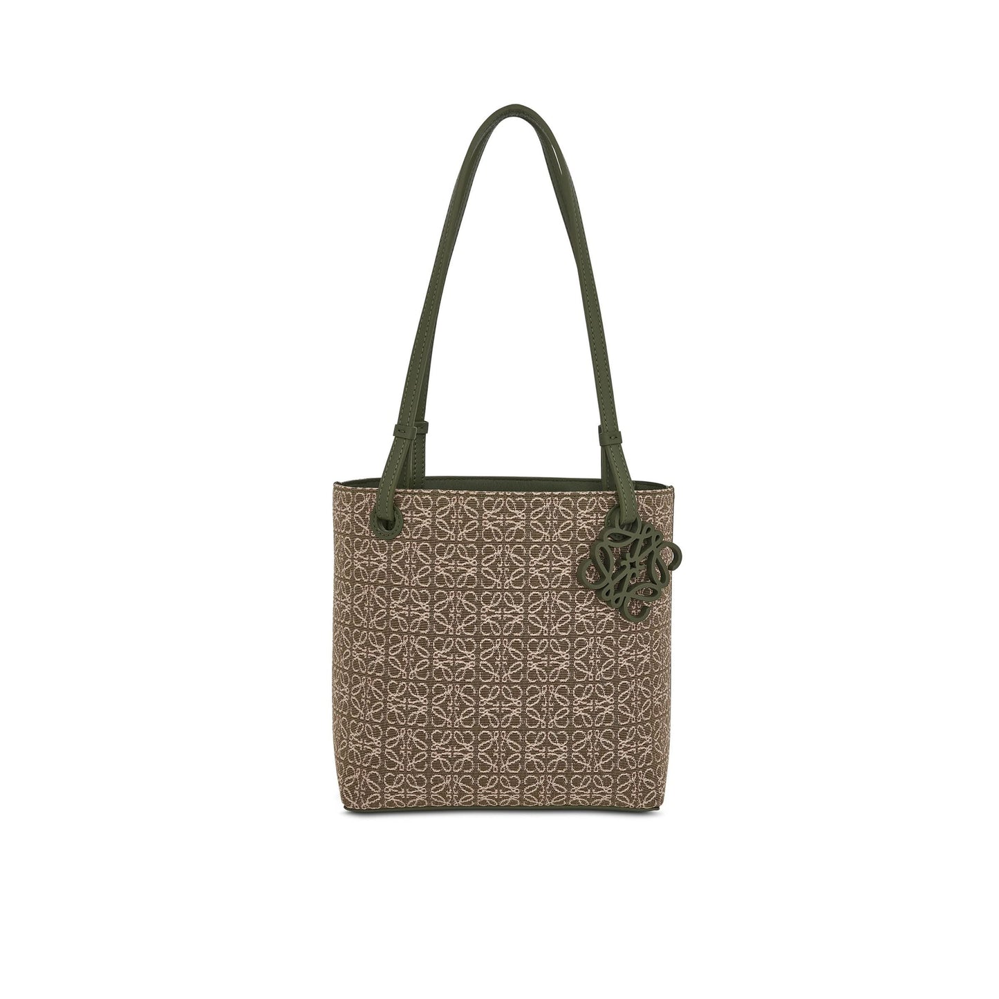 Square Tote Bag Anagram in Green