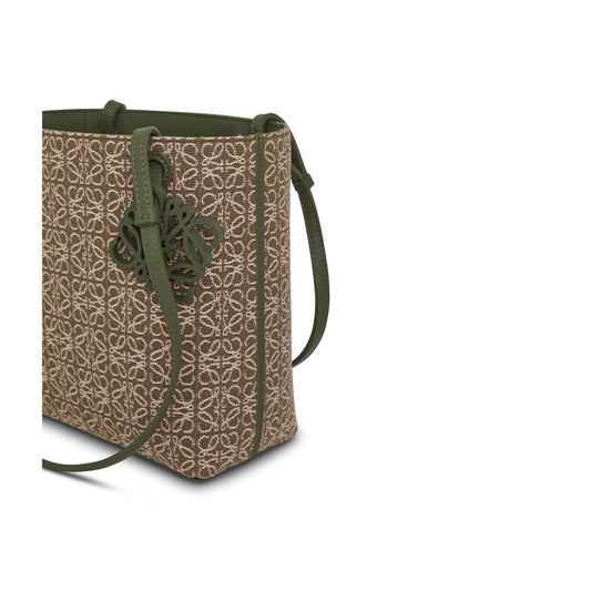 Square Tote Bag Anagram in Green