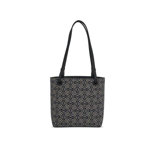 Square Tote Bag Anagram in Navy